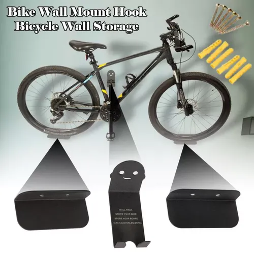 Bicycle Rack Wall Metal Hook Bicycle Mountain Bike Wall Bracket Wall Rack