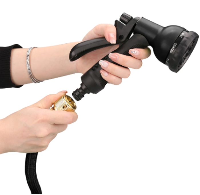 Expandable High Pressure Garden Hose with Metal Connectors