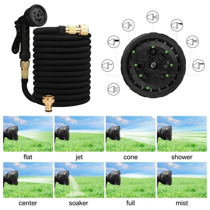 Expandable High Pressure Garden Hose with Metal Connectors