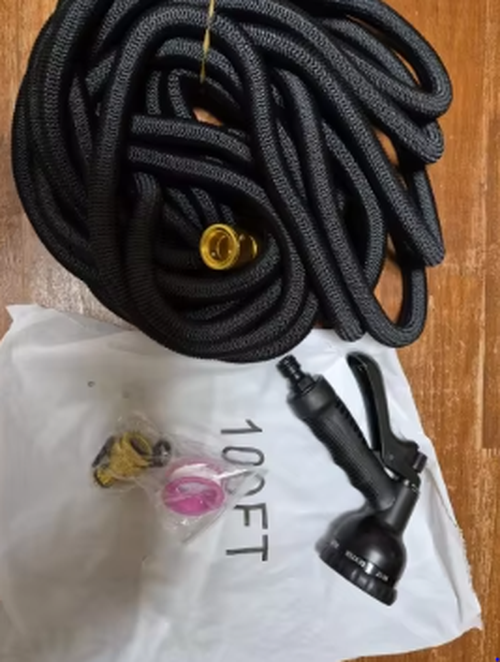 Expandable High Pressure Garden Hose with Metal Connectors photo review