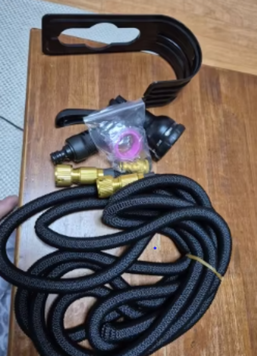 Expandable High Pressure Garden Hose with Metal Connectors photo review