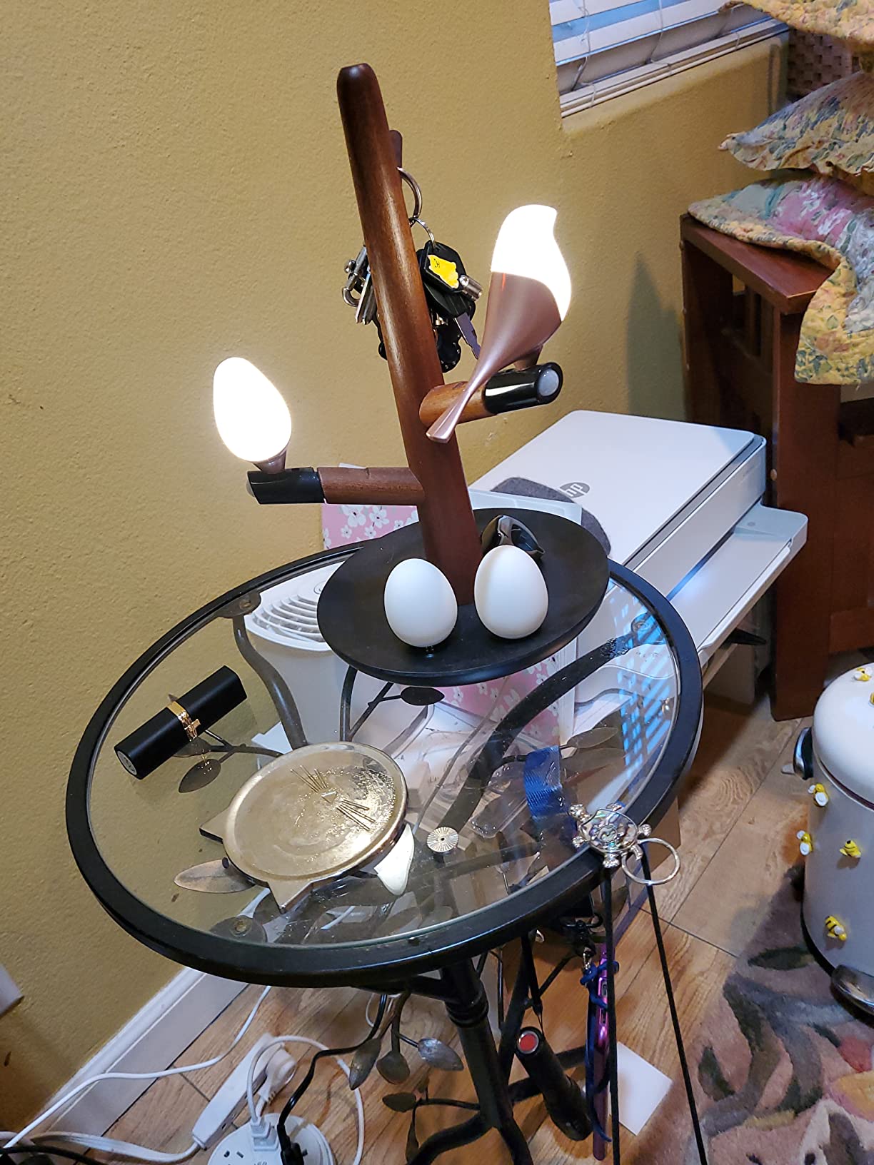 Magnetic Levitation Atmosphere Light with Wireless Charging - Bird's Lamp photo review