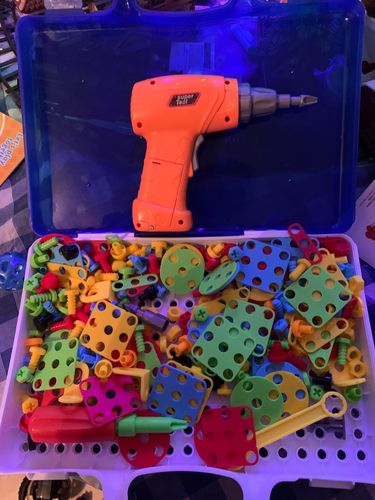 Creative Educational Building Blocks Sets with Toy Drill & Screwdriver Tool Set photo review
