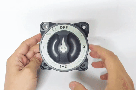 Waterproof 4-Position 500A Marine Battery Switch