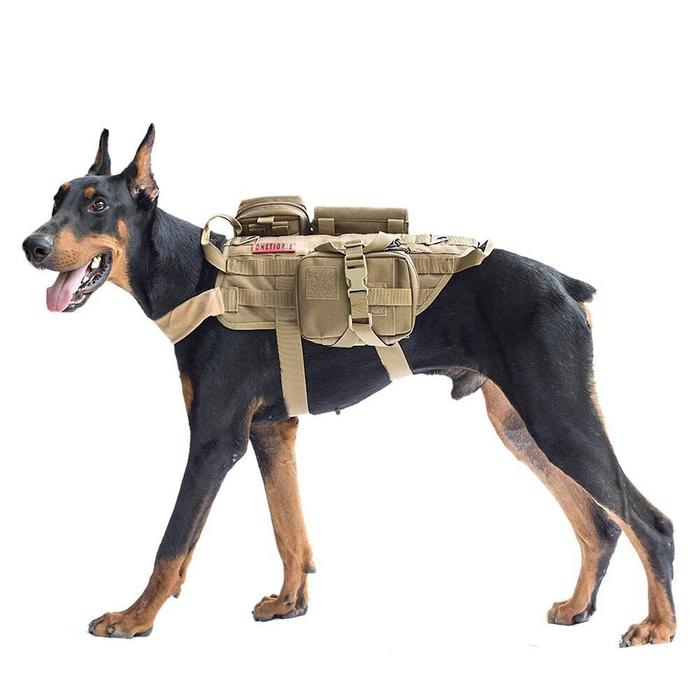 Camouflage Nylon Dog Harness Vest with Adjustable Straps