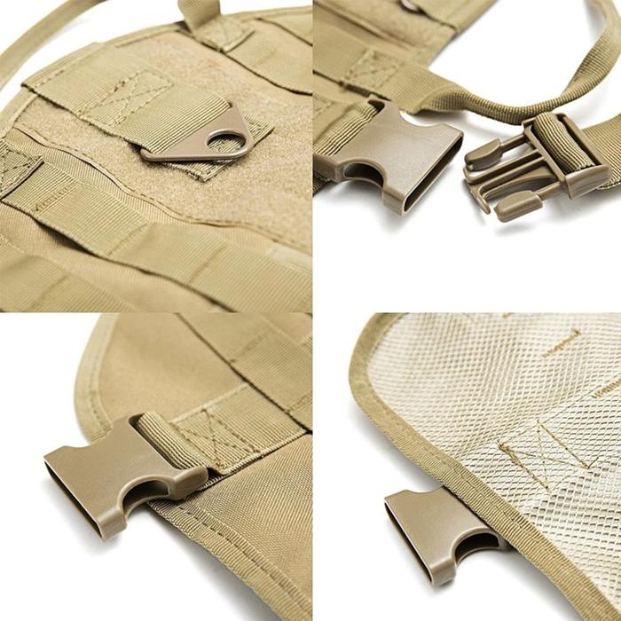 Camouflage Nylon Dog Harness Vest with Adjustable Straps