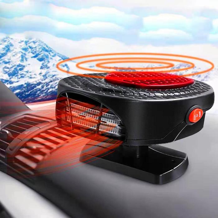 Car Heater Portable Fan, 150W Fast Heating Quickly Defrost Defogger, 2 in 1 Car Heater Space Automobile Adjustable Thermostat