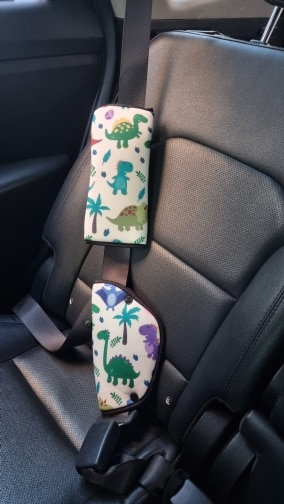 Car Seat Safety Belt Adjuster - Child Safety Belt Shoulder Guard photo review