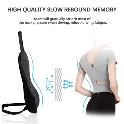 Car Driver's Seat Car Lumbar Support Waist Back Cushion Car Seat Lumbar  Support Can Be Fixed Driving Waist Support Artifact