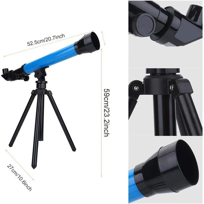 Children's Plastic Telescope with 3 Eyepieces and Tripod Stand