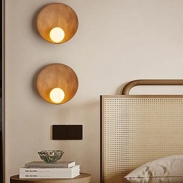 New Chinese Zen Style Shell Wall Lamp