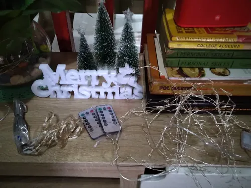 Christmas Decorations - Happy New Year Xmas Merry Christmas LED Letter Light String Christmas Trees Elk LED Lamp Decoration photo review