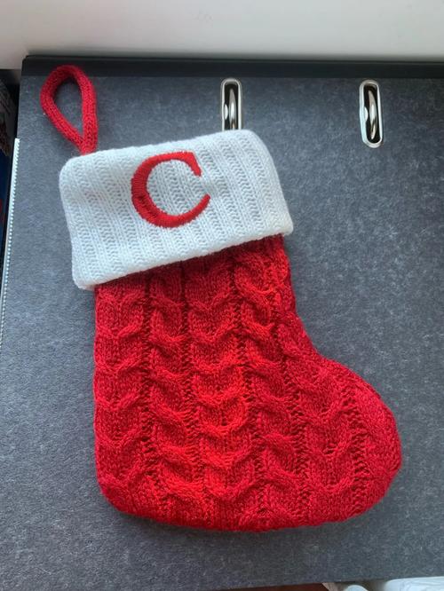 Christmas Knitting Socks with Alphabet Pendant for Home Party Decoration photo review