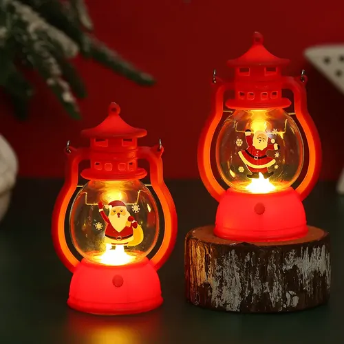 Cute Christmas Lantern LED Candle Tea Light Candles for Home Decoration