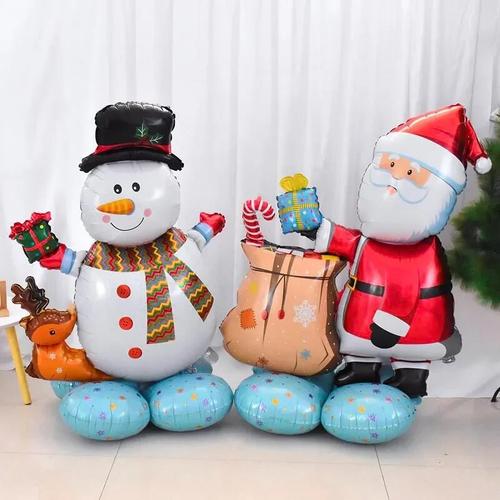 Christmas Decorations: Standing Snowman, Santa Claus Balloon, Xmas Nutcracker Soldier Ball, and More