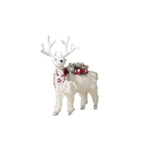 White Deer Doll Christmas Tree Decorations for Home Shopping Window Display