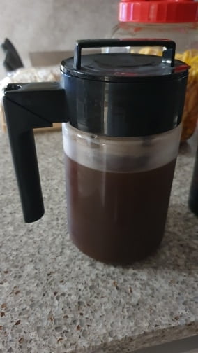 Cold Brew Iced Coffee Maker Airtight Seal Silicone Handle Coffee Kettle 900ML photo review
