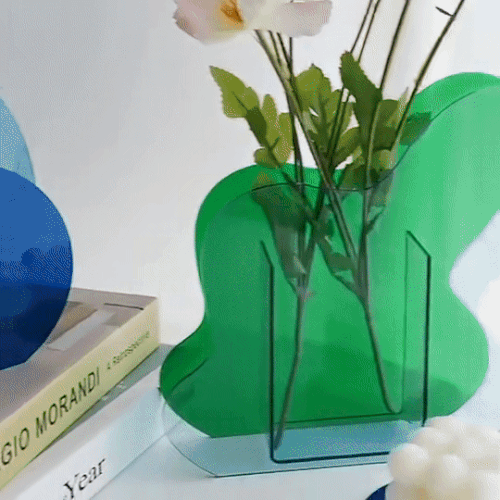 Colorful Acrylic Minimalist Vase for Nordic Home Decor