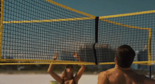 Cross Volleyball Net, PE Four Sides Standard Volleyball Net