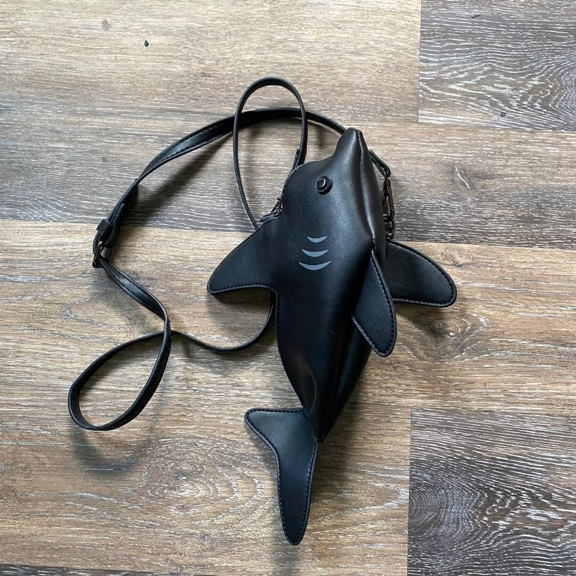 Cute Shark Crossbody Bag, Shark Shaped Handbag photo review