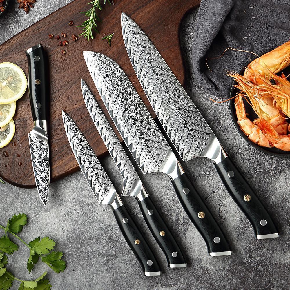 Damascus Chef Knife, Hand Forged Steel Kitchen Knife – Katy Craft