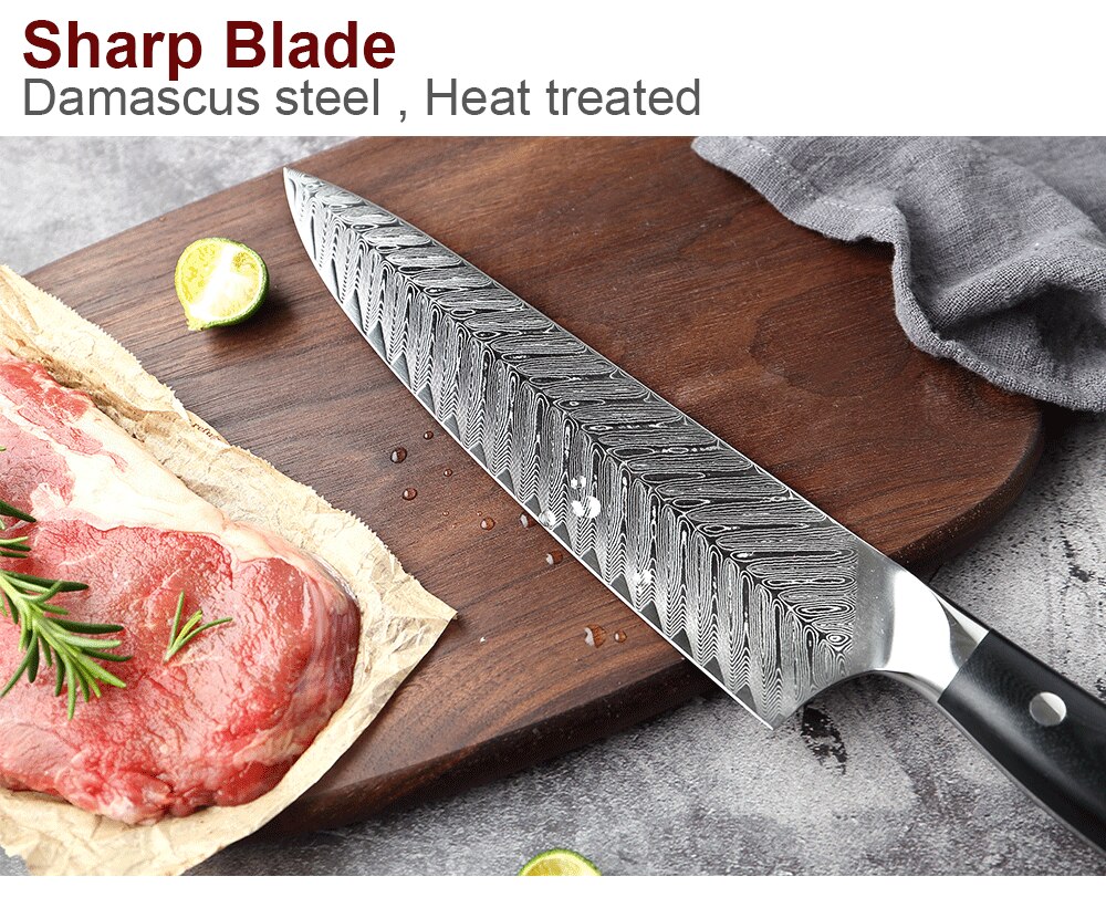 hand forged damascus kitchen knife set | letcase knives