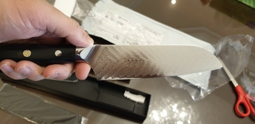 Damascus Chef Knife, Hand Forged Steel Kitchen Knife photo review