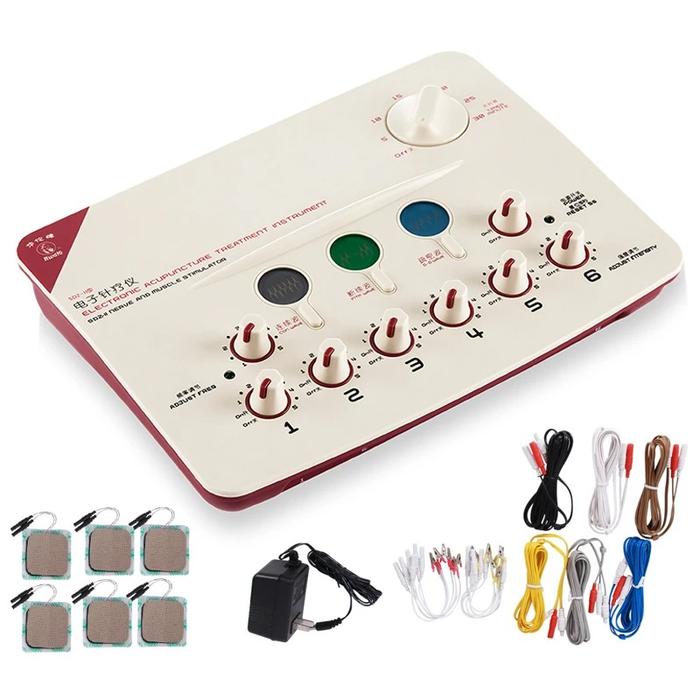 Digital Acupuncture Massager with LCD, 6-Channel Pulse Output
