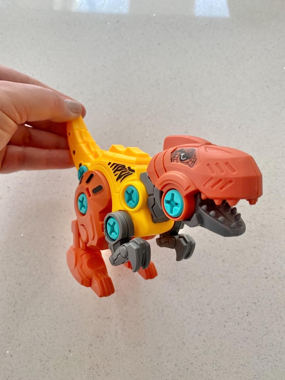 DIY Dinosaur Toy Set with Screws and Nuts for Kids - Educational and Fun photo review
