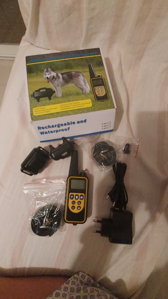 Rechargeable Dog Training Collar with Anti-Barking Device photo review
