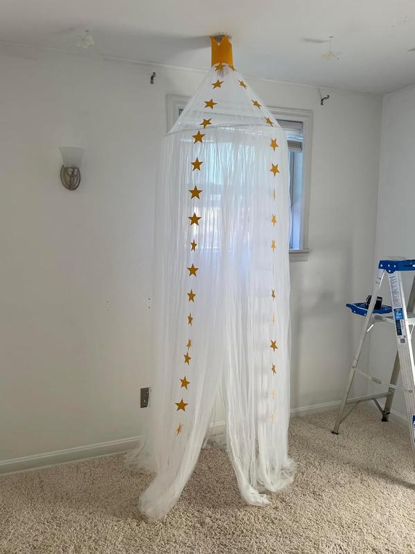 Princess Bed Curtain with Crown Top photo review