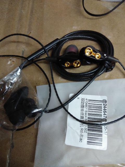 Dual Driver Earphones Wired Extra Bass, In-ear Dual Motion Sports Headphones photo review