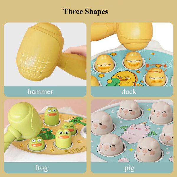 Montessori Animal Puzzle Toy for 12-24 Months Toddler - Duck, Frog, Pig, Seal