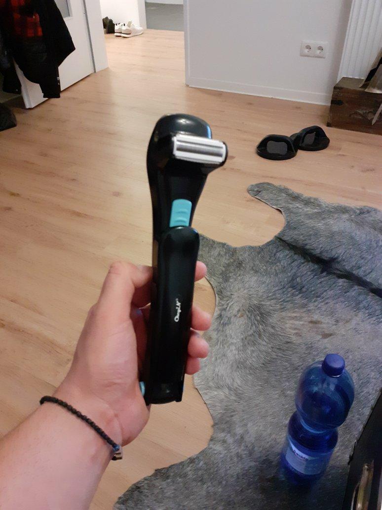 Electric Back Hair Shaver - Foldable Back Hair Trimmer Epilator photo review
