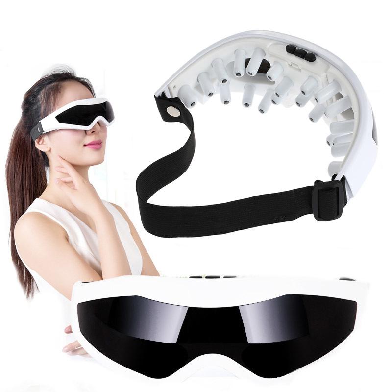 Electric Eye Massager glasses USB Vibration Acupressure Alleviate Fatigue Stress Relief Relax Forehead massage Eye Care Tools