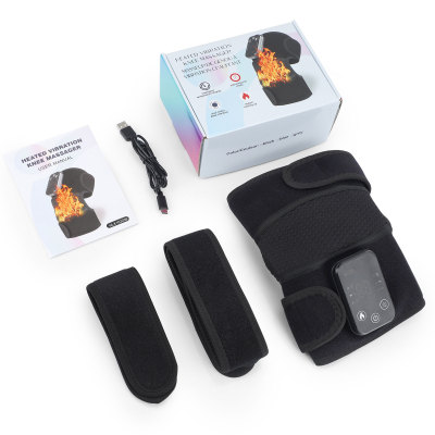 Eletric Heated Knee Massager Vibrator Joint Knee Pad Physiotherapy Knee  Brace For Arthritis Pain Relief Rechargeable Heating Pad