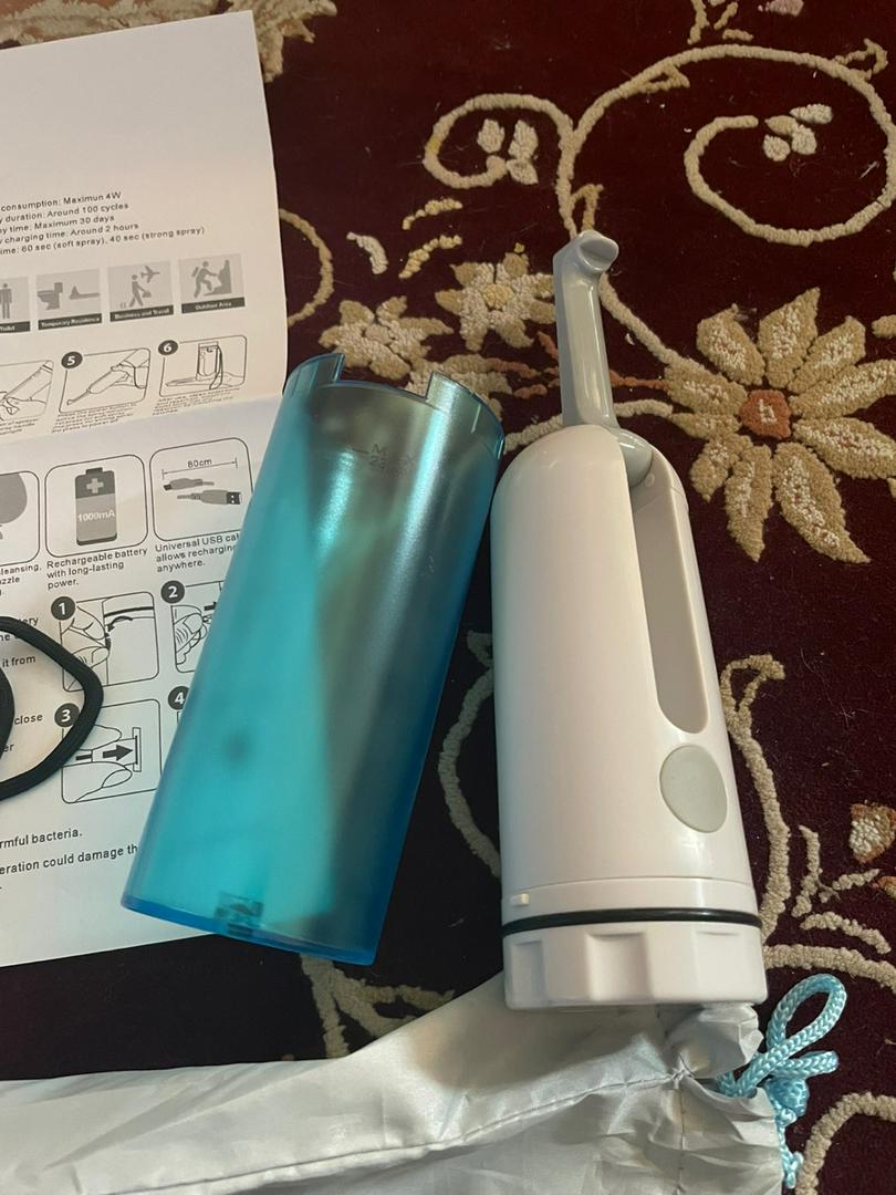 Portable electric sprayer for personal hygiene, handy when traveling photo review