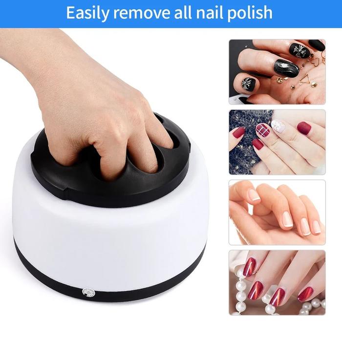 Electric Steam Nail Polish Remover with One-Button Operation