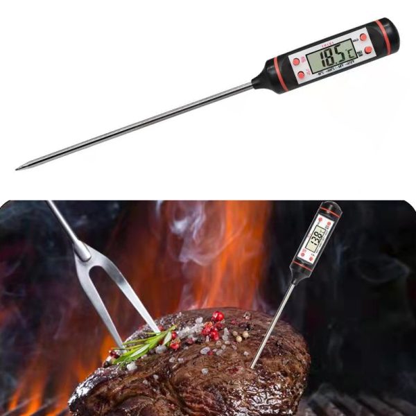 BBQ Thermometer - Measure Oil, Milk, Food Temperature for Cooking Baking