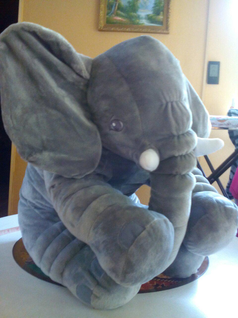 Elephant Stuffed Animal Plush Toy Baby Pillow, Elephant Pillow Baby Comfort Doll photo review