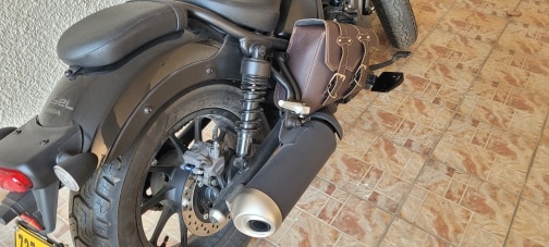 Classic leather bag for motorcycle riders photo review