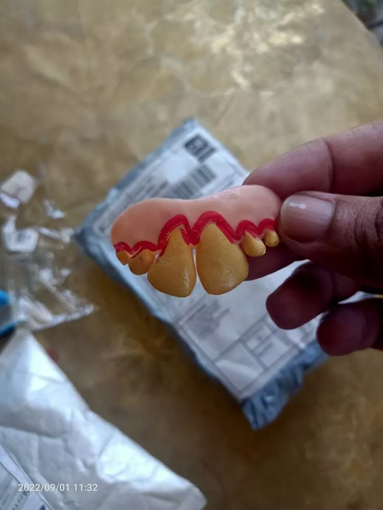 Funny Dog False Teeth Halloween Cosplay Supplies Pet Decorating Toys photo review