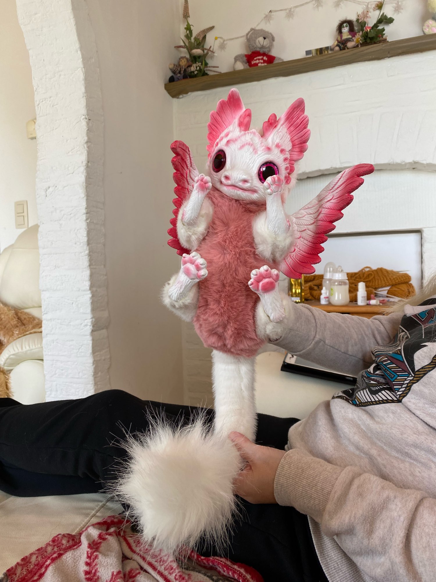 Fantasy Creature Horned Dragon Fantasy Dragon Plush Birthday Gift photo review
