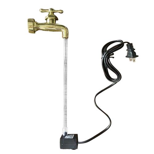 Floating Faucet Water Fountain Kit with Magic Tap Running Lights