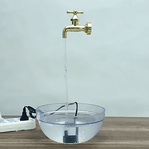 Floating Faucet Water Fountain Kit with Magic Tap Running Lights