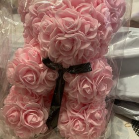 Valentine's Day Gift Rose Bear Eternal Flower PE Rose Teddy Bear 25cm photo review