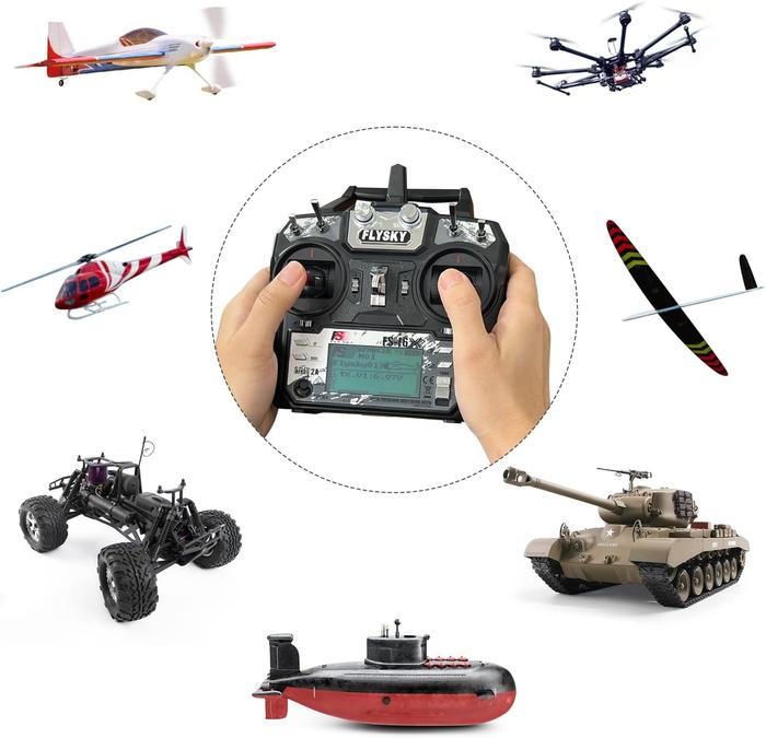 Flysky FS-i6 2.4GHz 6CH RC Transmitter Controller with FS-iA6B Receiver