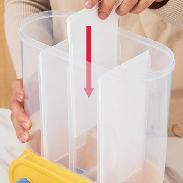 Wall-Mounted Food Grain Storage Boxes - Moisture-Proof & Airtight Kitchen Container