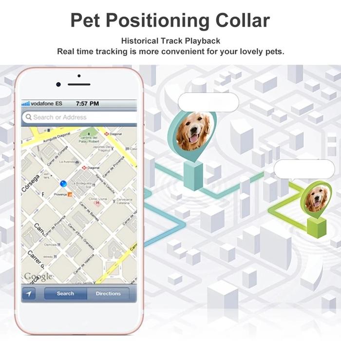 GPS Location Waterproof Dog Tracker Collar