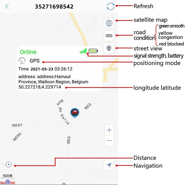 GPS Location Waterproof Dog Tracker Collar